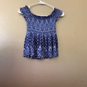 Smocked Off the shoulder shirt